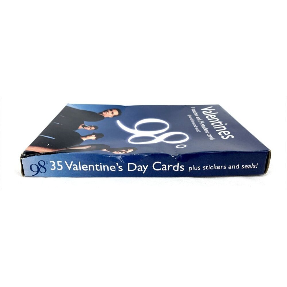 98 Degrees Valentines Cards 2001 34 Student Cards Stickers NOS Vtg - Picture 3 of 6